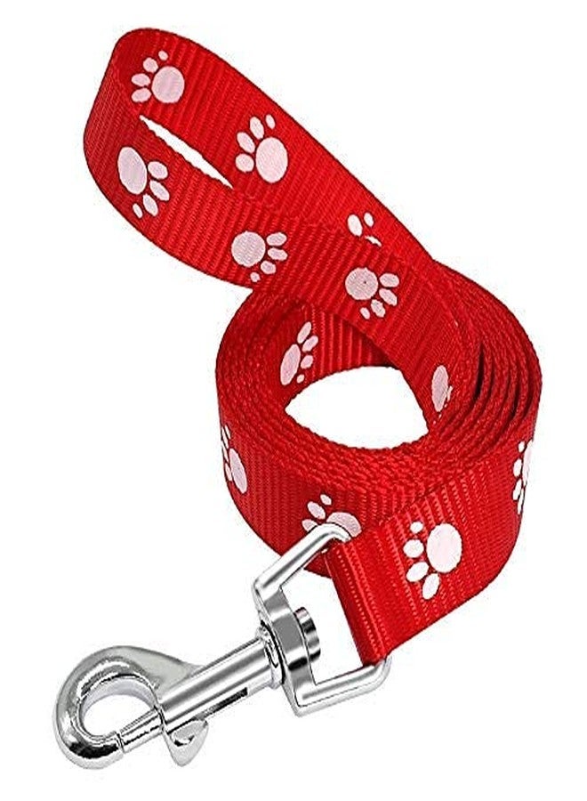 KittuPet طقم طوق ومقود KittuPet بنقشة مخلب | مناسب للجراء الصغيرة والمتوسطة | (اللون أحمر) - Image 3